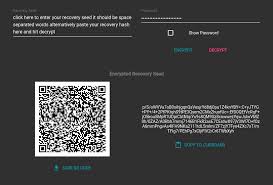 Your qr code data is encrypted during transmission (tls/ssl) and not stored. Cryptoseed Cryptoseed