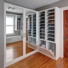 75 Closet With Glass Front Cabinets