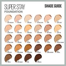 maybelline superstay foundation shades