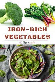 top 6 vegetables high in iron to add to