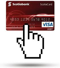how to use scotia visa debit card