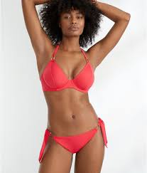 miss mand boudoir beach halter top womens hibiscus red 30f