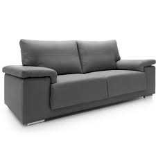 Grey Leather Sofa