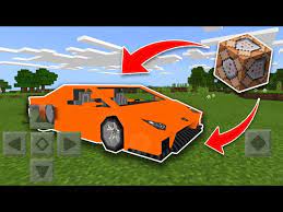 working car using command blocks in