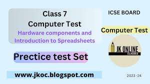 icse board cl 7 computer test for