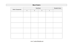 Blank Chart Template For Teachers Writings And Essays Corner
