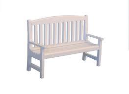 12th Scale White Garden Bench For Dolls