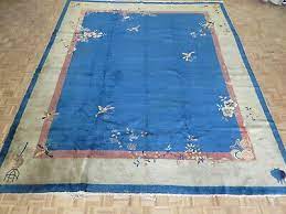 12 x 14 hand knotted blue antique