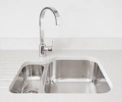 stainless steel sink with flour