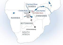 Physical map of africa with rivers mountains and deserts blank. Africa River Cruises On The Chobe And Zambezi Quirky Cruise
