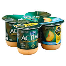 activia yogurt nonfat peach