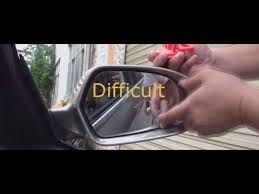 Replace Side Rear View Mirror Glass In