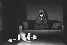 anime lonely gif anime lonely alone