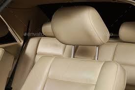Leather Cream Color Car Seat