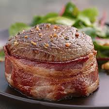 Top Sirloin Steak With Bacon