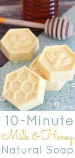10 minute diy milk honey soap