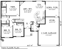 House Plan 73122 Ranch Style With