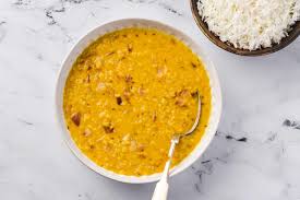 vegetarian indian yellow lentil dhal recipe