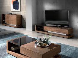 Walnut Wood Tv Cabinet And Black