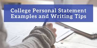 college personal statement exles and