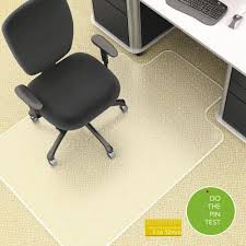 chair mat marbig deluxe pvc keyhole