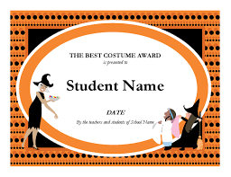 Halloween Best Costume Award