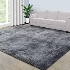 non slip rug fluffy gy thick area