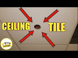 ceiling tile sprinkle hole cutting