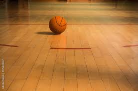 Basketball Court With Ball Hardwood