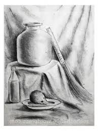 I used faber castel crayons and tissue to mix. Image Result For Easy Still Life Drawings In Pencil Easy Still Life Drawing Still Life Drawing Life Drawing