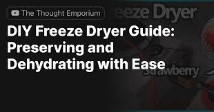 diy freeze dryer guide preserving and