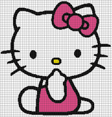 Hello Kitty Chart Graph And Row By Row Written Instructions 08