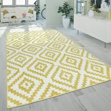 fancy geometric pattern rug contour cut
