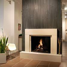 Modern Fireplace With Offsetting Color