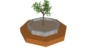 You can't exactly call it portable, because it's not exactly something you can take around they're called tree benches for a simple reason: Octagonal Tree Bench 3d Warehouse