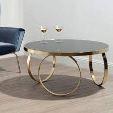 Coffee Table With Gold Frame