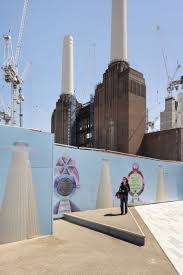 giant mural at battersea power station