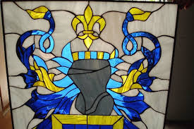 Coat Of Arms Stained Glass Window Panel