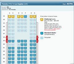 Air Canada Economy Tango Seat Selection Best Description