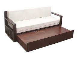 Teak Wood Sofa Cum Bed With Storage