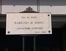 Fabrizio de andré had a strong feeling for music; Fabrizio De Andre Wikipedia