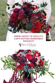 captivating burgundy wedding flowers at