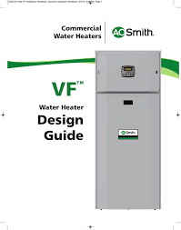 Vf Commercial Water Heater Design Guide Manualzz Com
