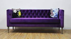 Loveseat Purple 3 Seater Sofa