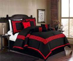 Red And Black Bed Luxury Comforter