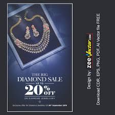 jewellery banner design free vector