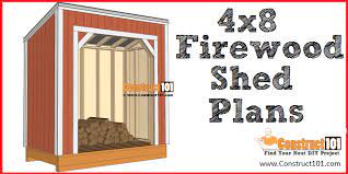 firewood shed plans 4x8 firewood