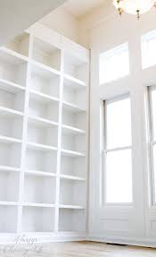 Tall White Bookcase