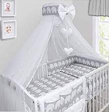 When were baby cribs invented? Baby Canopy Drape Mosquito Net With Holder To Fit Cot Cot Bed Elephants Grey Amazon Co Uk Baby
