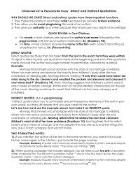 fahrenheit pleasantville essay direct and indirect quotations 